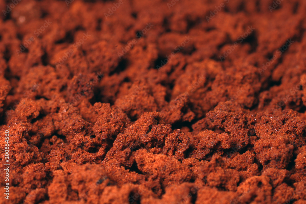 Instant coffee in granules. Instant coffee background macro. Instant coffee in granules. Instant coffee background macro.