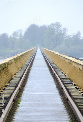 old railway bridge, Moerputten, s-Hertogenbosch, Netherlands photo