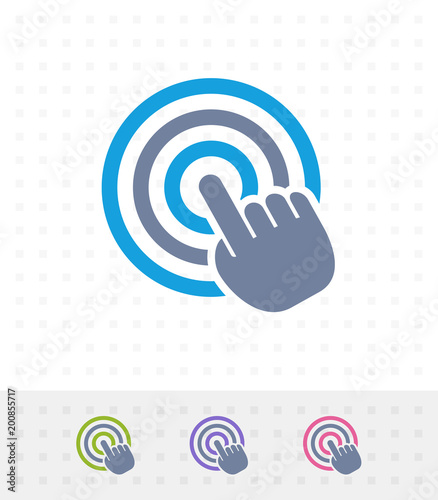 Hand Click - Mix Icons. A professional, pixel-perfect icon.