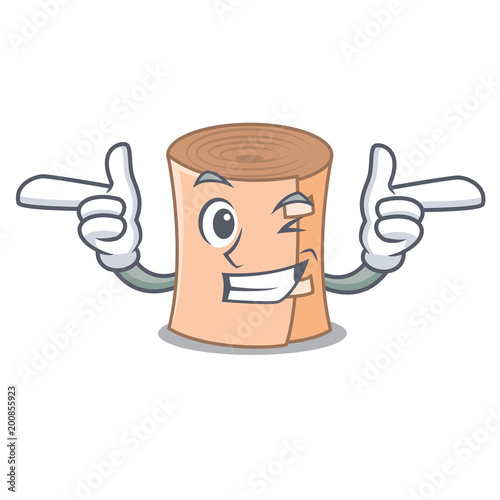 Wink medical gauze character cartoon