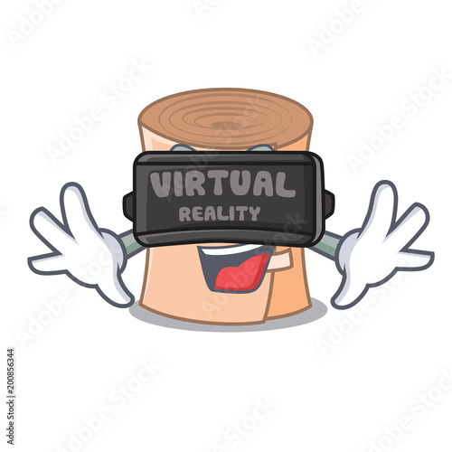 Virtual reality medical gauze mascot cartoon