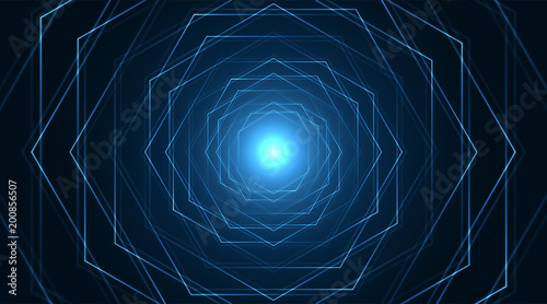 Sacred geometry, abstract glowing background. Vector Digital graphic for brochure, website, flyer, print, poster, other design.