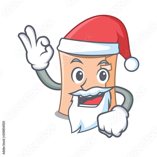 Santa medical gauze mascot cartoon