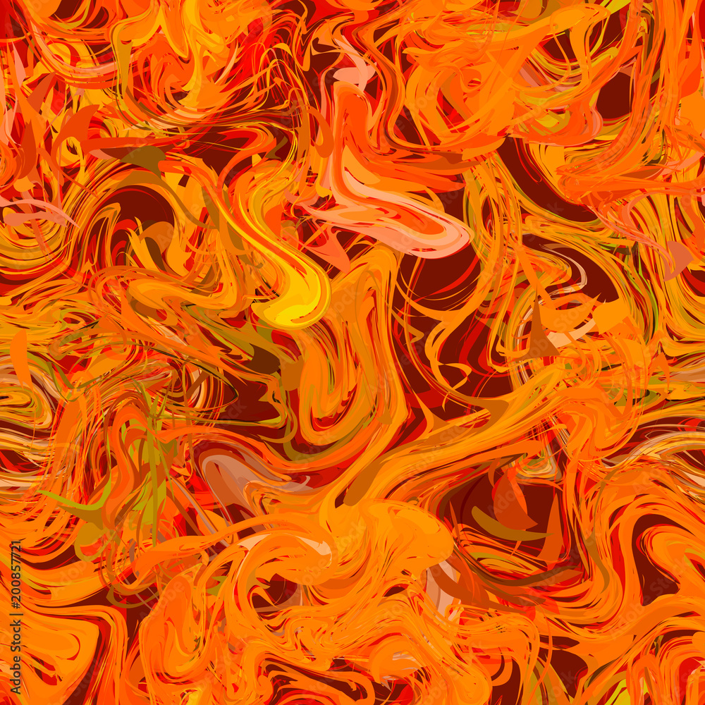 Colourful orange paint splash on dark background, seamless pattern Colourful orange paint splash on dark background, seamless pattern
