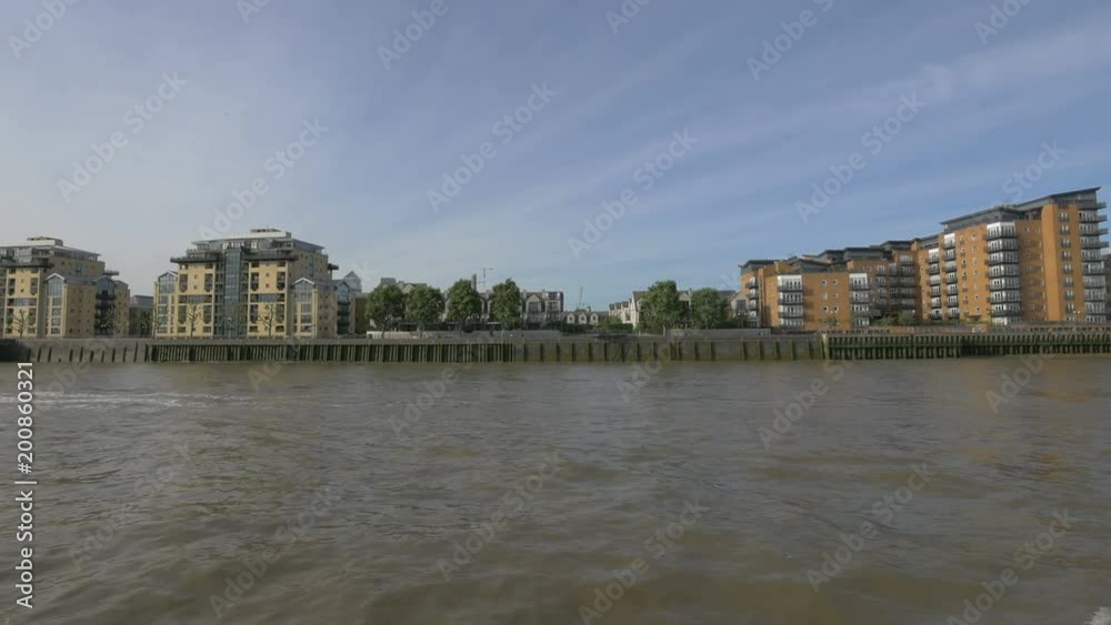 Buildings on the riverside, London Buildings on the riverside, London