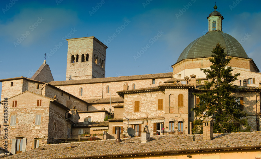 Architectural Detail of Assisi in Umbria