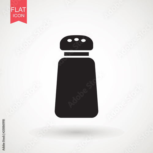 Salt and pepper shakers icon, outline and filled vector sign, linear and full pictogram isolated on white. Symbol, logo illustration.