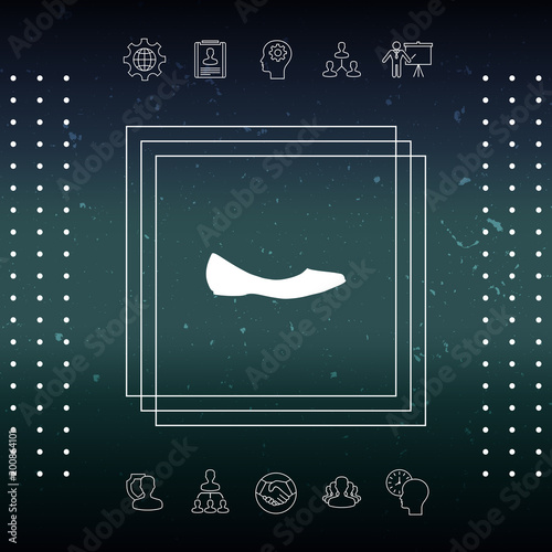 Ballerina flats - women shoe, the silhouette