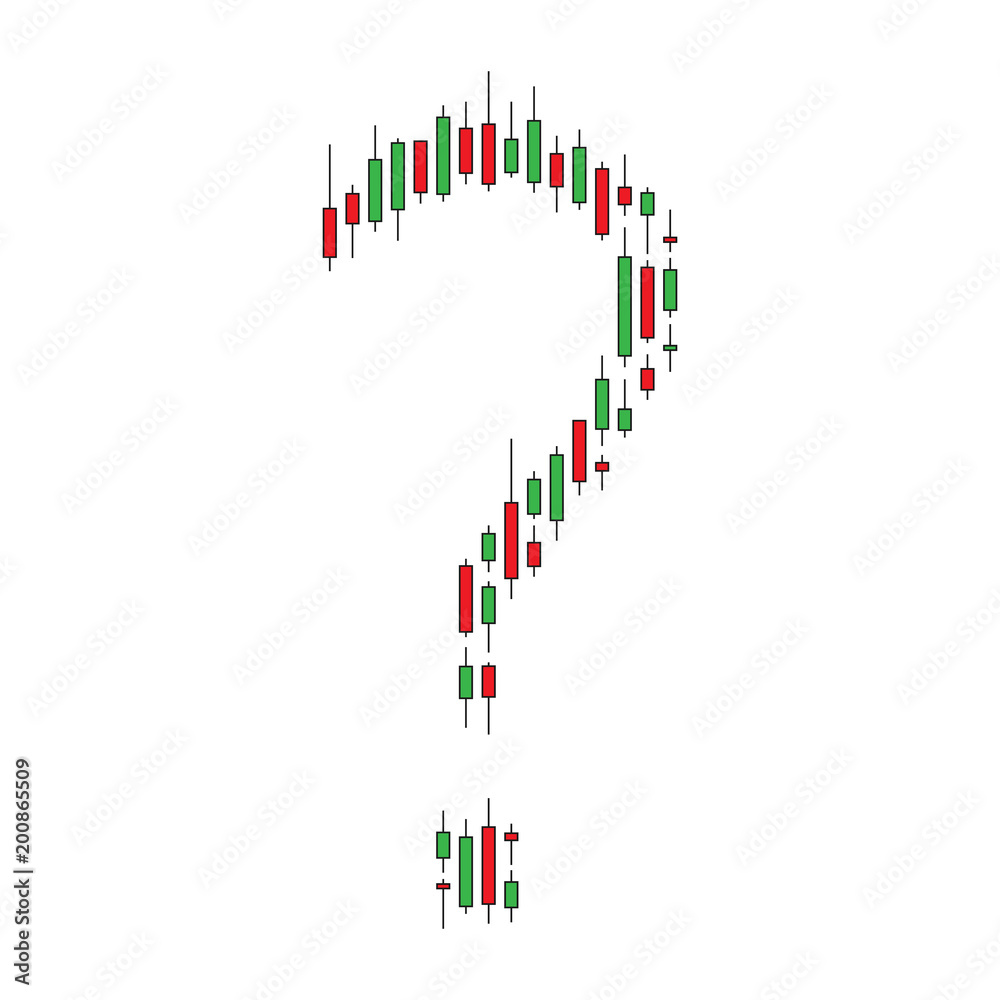 Japanese candlestick question mark vector illustration Japanese candlestick question mark vector illustration