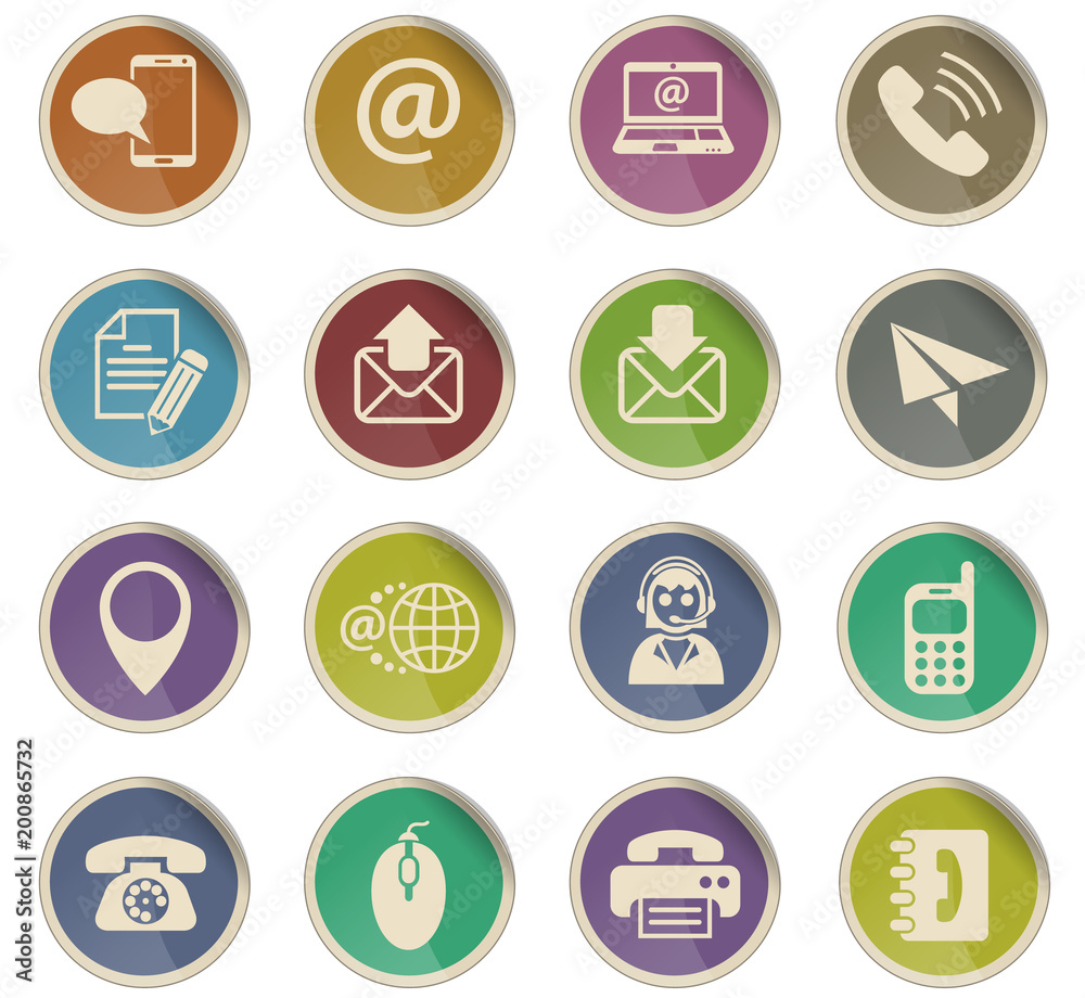 contact us icon set contact us icon set