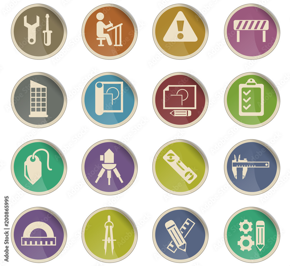 engineering icon set engineering icon set