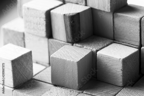Wooden cubes © aleksandarfilip