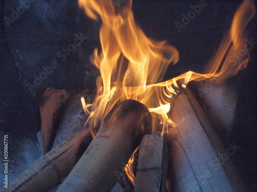 Logs on the Fire