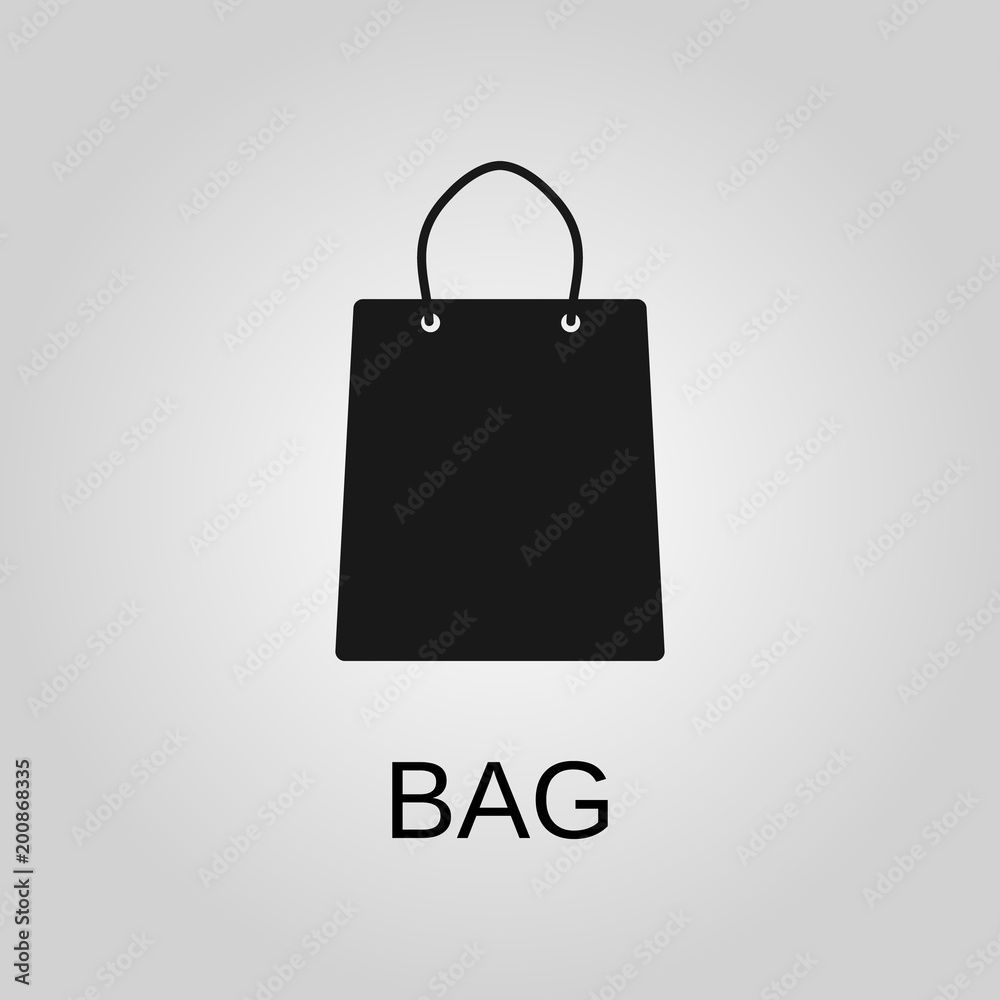 Bag icon. Bag symbol. Flat design. Stock - Vector illustration Bag icon. Bag symbol. Flat design. Stock - Vector illustration