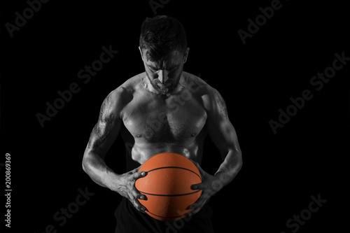 Basketball player in action
