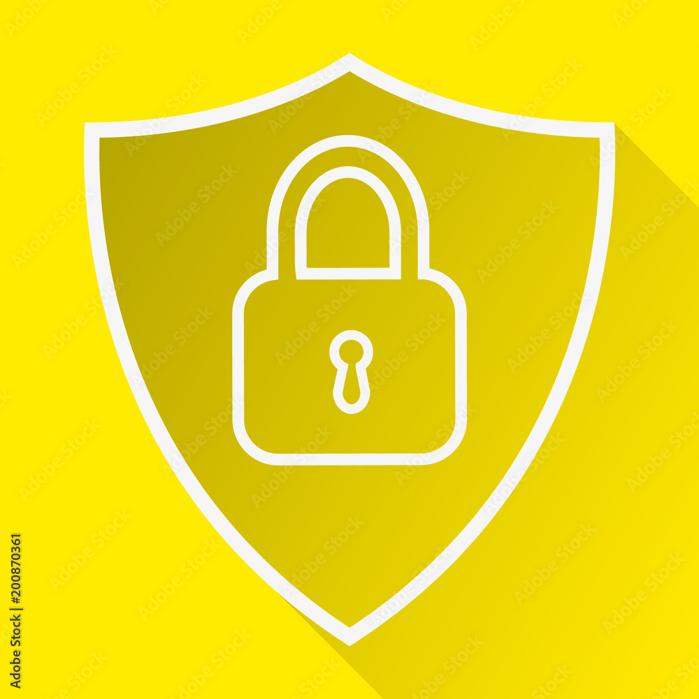 shield line icon, Privacy Data protection and Internet VPN Security Concept vector illustration shield line icon, Privacy Data protection and Internet VPN Security Concept vector illustration