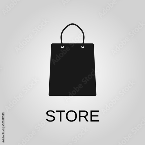 Store icon. Store symbol. Flat design. Stock - Vector illustration