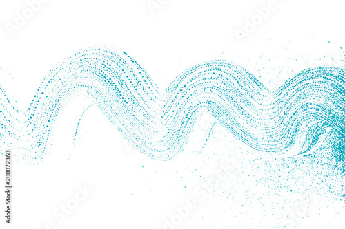 Natural soap texture. Alluring green blue foam trace background. Artistic impressive soap suds. Cleanliness, cleanness, purity concept. Vector illustration.
