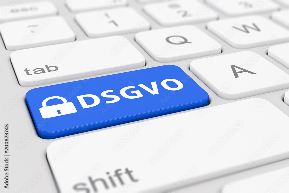 Computer Tastatur - DSGVO - Datenschutz Grundverordnung - EU Computer Tastatur - DSGVO - Datenschutz Grundverordnung - EU