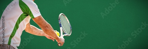 Composite image of tennisman photo