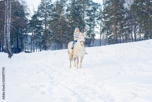 Girl with a horse © Nichizhenova Elena