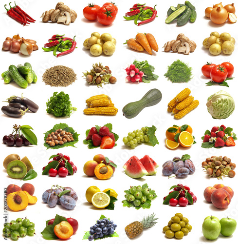 Fruits and vegetables