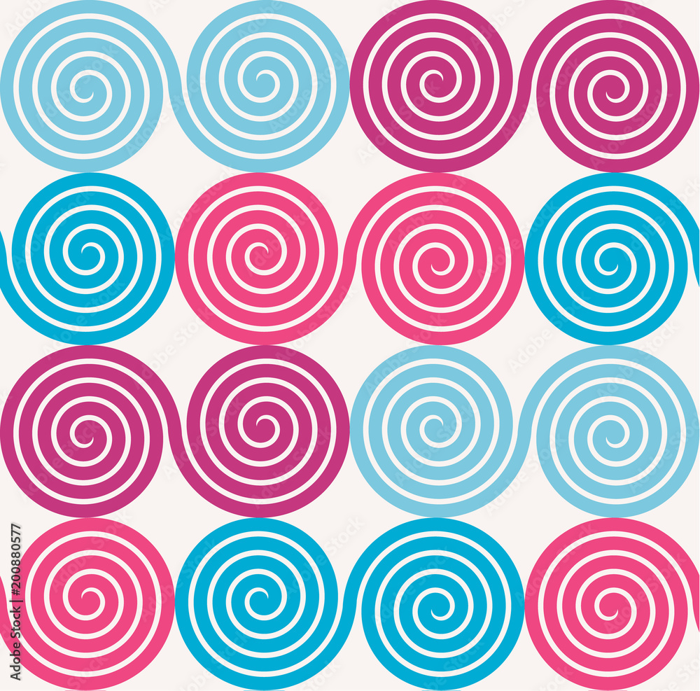 Seamless abstract background with spirals