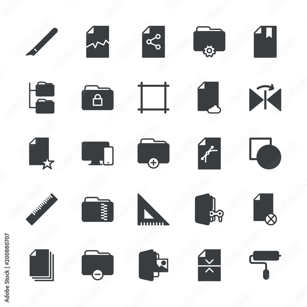 Modern Simple Set of folder, files, design Vector fill Icons. ..Contains such Icons as pen, remove, roller, block, network, work, file and more on white background. Fully Editable. Pixel Perfect. Modern Simple Set of folder, files, design Vector fill Icons. ..Contains such Icons as pen, remove, roller, block, network, work, file and more on white background. Fully Editable. Pixel Perfect.