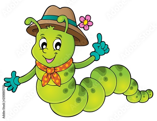 Happy caterpillar theme image 1