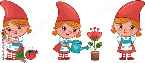 Vector Forest Gnome Character Page 1