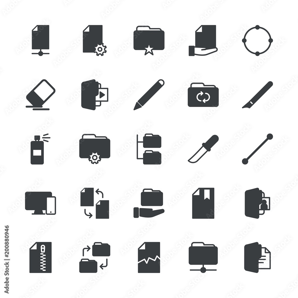 Modern Simple Set of folder, files, design Vector fill Icons. ..Contains such Icons as business, icon, office, pen, modern, document and more on white background. Fully Editable. Pixel Perfect. Modern Simple Set of folder, files, design Vector fill Icons. ..Contains such Icons as business, icon, office, pen, modern, document and more on white background. Fully Editable. Pixel Perfect.