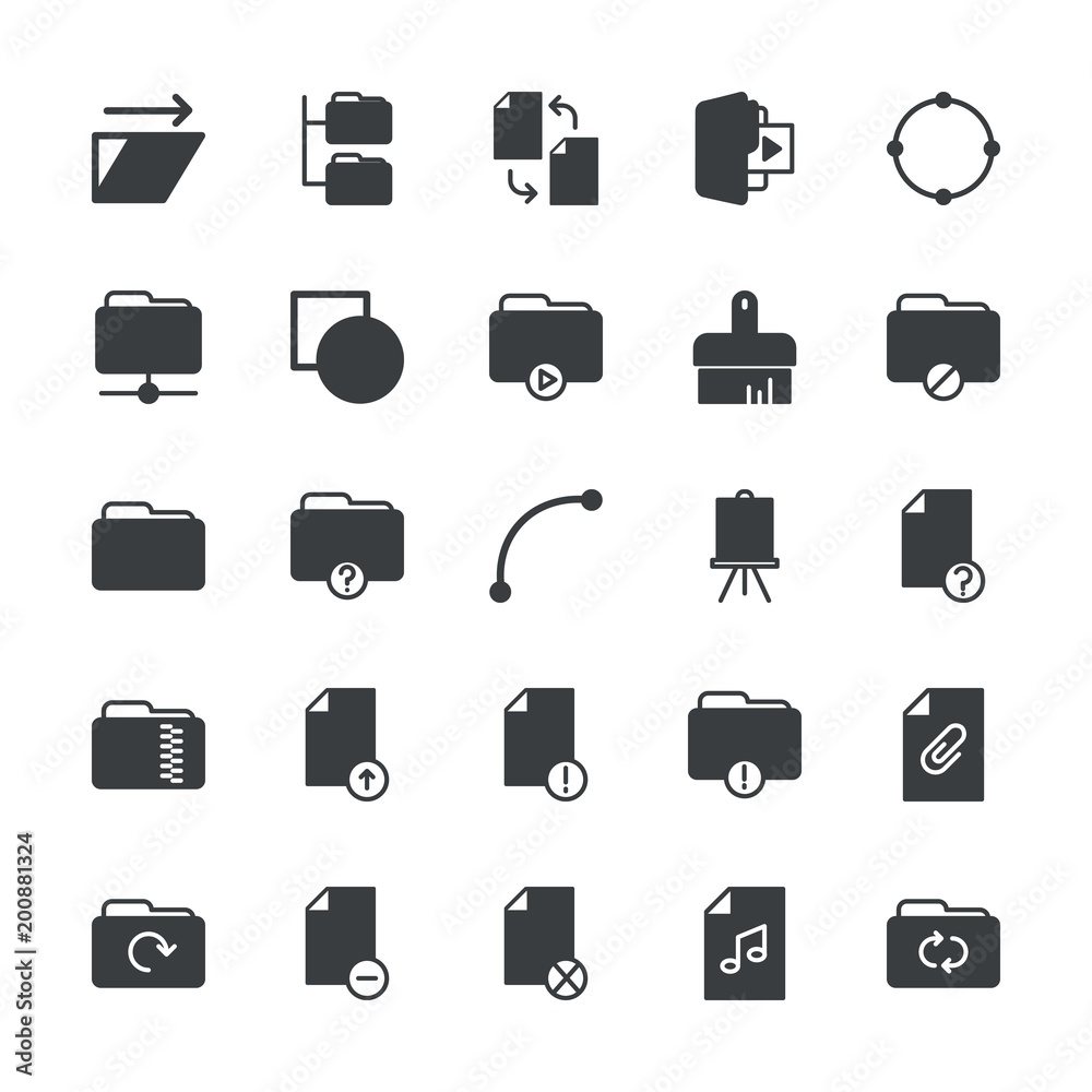 Modern Simple Set of folder, files, design Vector fill Icons. ..Contains such Icons as trim, equipment, music, background, catalog and more on white background. Fully Editable. Pixel Perfect. Modern Simple Set of folder, files, design Vector fill Icons. ..Contains such Icons as trim, equipment, music, background, catalog and more on white background. Fully Editable. Pixel Perfect.