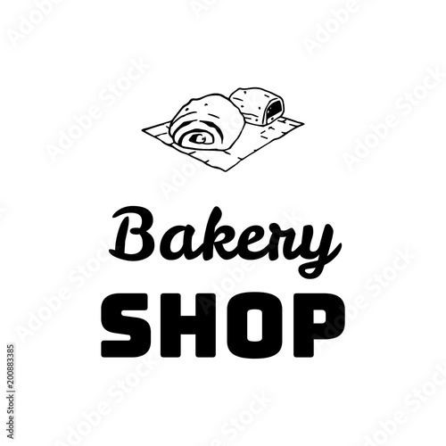 Cakes. Baker Badge. Bakery Label. Isolated On White Background