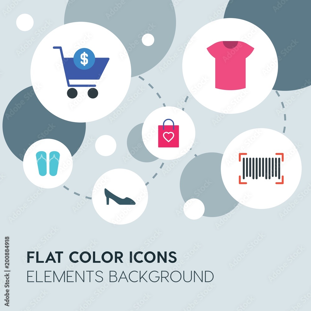 clothes, shopping flat vector icons and elements background with circle bubbles networks...Multipurpose use on websites, presentations, brochures and more.. clothes, shopping flat vector icons and elements background with circle bubbles networks...Multipurpose use on websites, presentations, brochures and more..