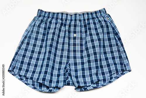 Men's boxer shorts  on white background