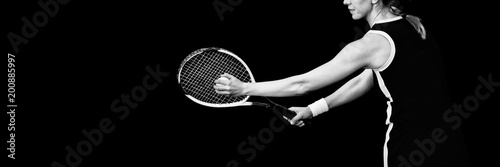 Tennis woman © vectorfusionart