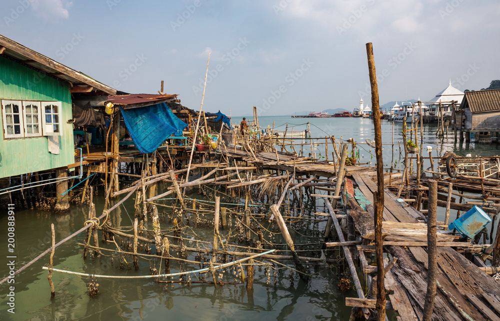 Bay in the fishing village of Bang Bao Bay in the fishing village of Bang Bao