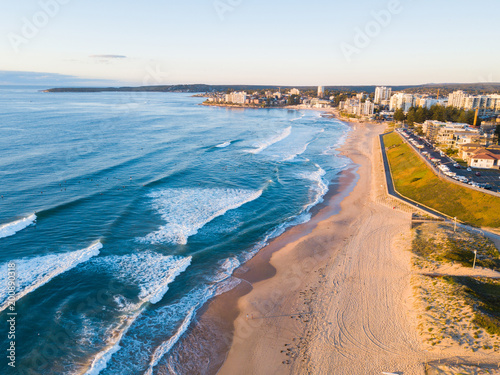 Aerial view of Cronulla, Sydney coastline. photo