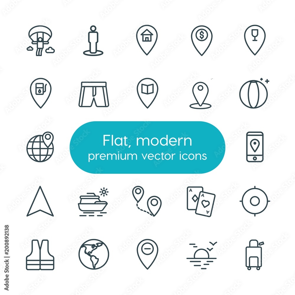 Modern Simple Set of location, travel Vector outline Icons. ..Contains such Icons as station, house, symbol, world, trip, game, mobile and more on white background. Fully Editable. Pixel Perfect Modern Simple Set of location, travel Vector outline Icons. ..Contains such Icons as station, house, symbol, world, trip, game, mobile and more on white background. Fully Editable. Pixel Perfect