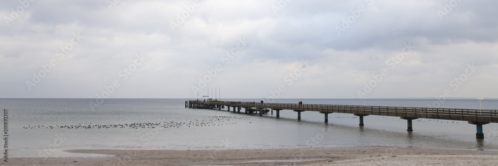 Seebrücke, Scharbeutz,  Ostseeküste,  Lübecker Bucht, Schleswig-Holstein, Deutschland