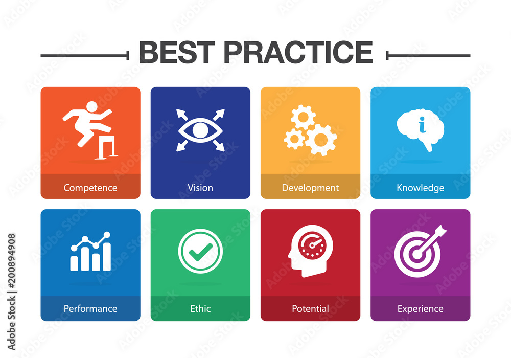 Best Practice Infographic Icon Set