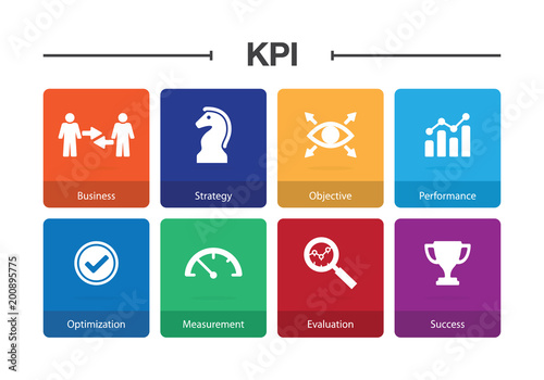 KPI Infographic Icon Set