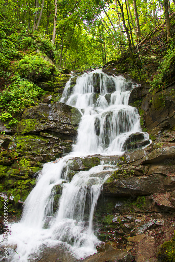 Great waterfall Shypit in Carpathian mountains Great waterfall Shypit in Carpathian mountains