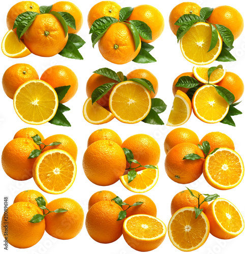 Fototapeta Naklejka Na Ścianę i Meble -  Orange fruit isolated