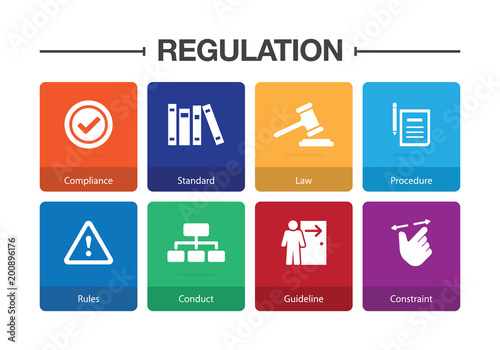 Regulation Infographic Icon Set