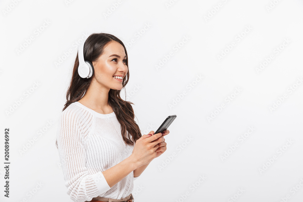 Portrait of a happy asian businesswoman looking away Portrait of a happy asian businesswoman looking away