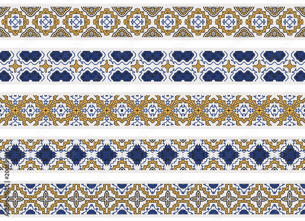 Seamless decorative borders Seamless decorative borders