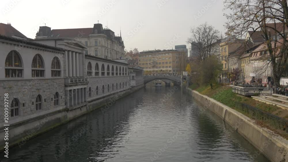 Ljubljanica River and the Central Market Ljubljanica River and the Central Market