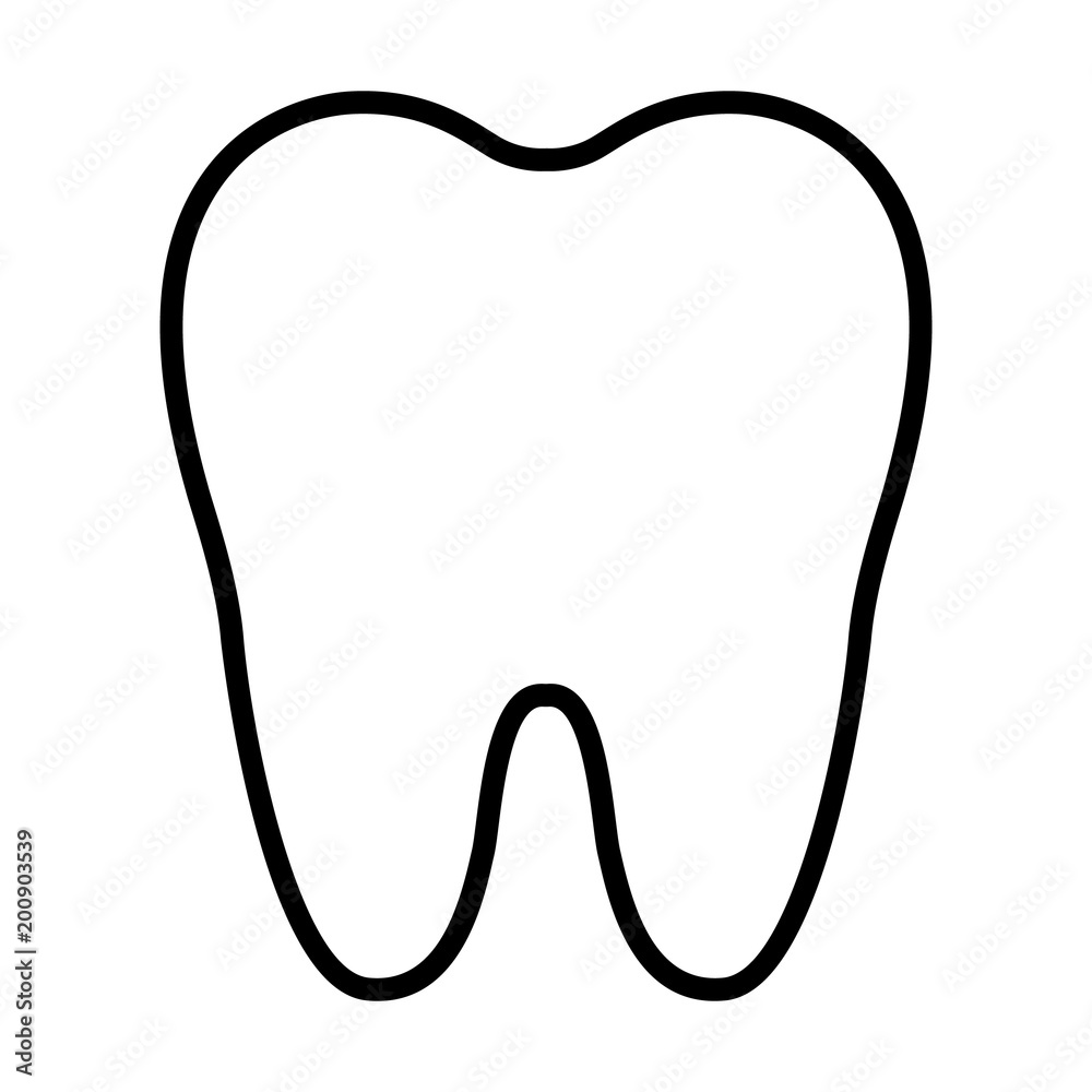 Tooth Line Icon.Vector Simple 96x96 Pictogram Tooth Line Icon.Vector Simple 96x96 Pictogram