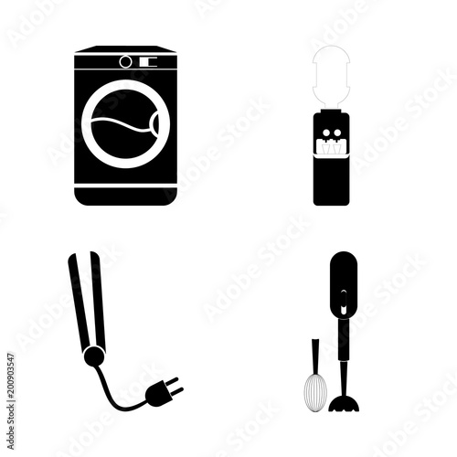 icon Electronic with juicer, hair, fashion, kitchen and blend